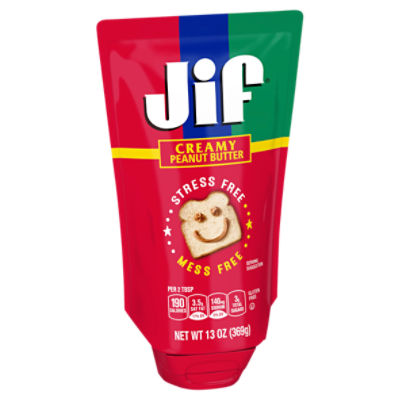 Jif Creamy Peanut Butter, 13 oz
