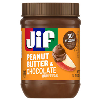 Jif Peanut Butter & Chocolate Flavored Spread, 15 oz