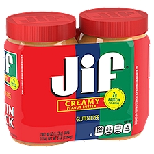 Jif Creamy, Peanut Butter, 2 Each