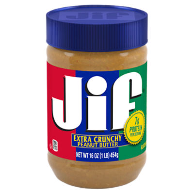 Jif Extra Crunchy Peanut Butter, 16 oz