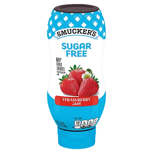 Smucker's Squeeze Sugar Free Strawberry Jam, 16.5 oz. Bottle