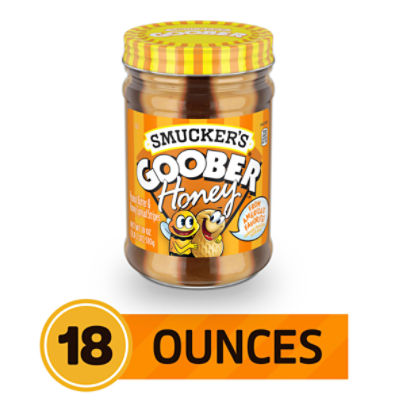 Smucker's Goober Honey Peanut Butter & Honey Spread Stripes, 18 oz