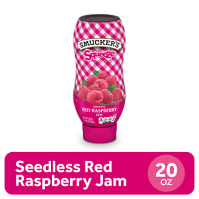 Smucker's Squeeze Seedless Red Raspberry Jam, 20 oz