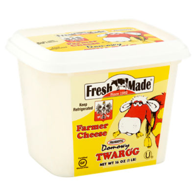 Fresh Made Domowy Twarog Probiotic Farmer Cheese, 16 oz