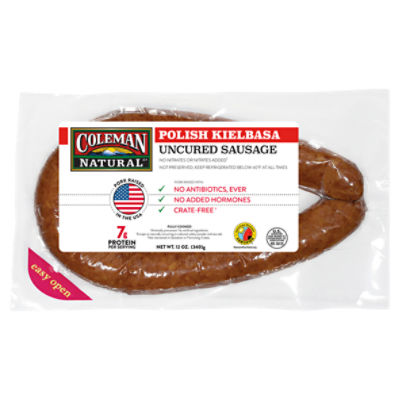 COLEMAN NATURAL Polish Kielbasa Pork Sausage (12 oz.)