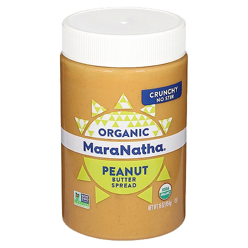 MaraNatha Organic Crunchy Peanut Butter, 16 oz