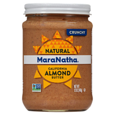 MaraNatha Natural California Crunchy Almond Butter, 12 oz