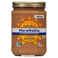 MaraNatha Creamy Natural California, Almond Butter, 12 Ounce