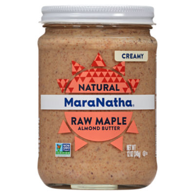 MaraNatha Creamy Natural Raw Maple Almond Butter, 12 oz