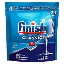 Finish Classic Automatic Dishwasher Detergent Classic, 15 Ounce
