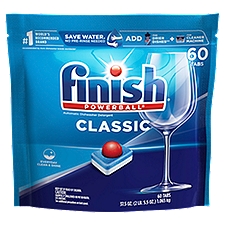 Finish Powerball Classic Automatic Dishwasher Detergent Tabs, 60 count, 37.5 oz