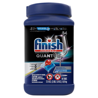 Finish Quantum Powerball Automatic Dishwasher Detergent, 84 count, 37.0 oz