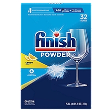 Finish Lemon Scent Automatic Dishwasher Detergent Powder, 32 count, 75 oz