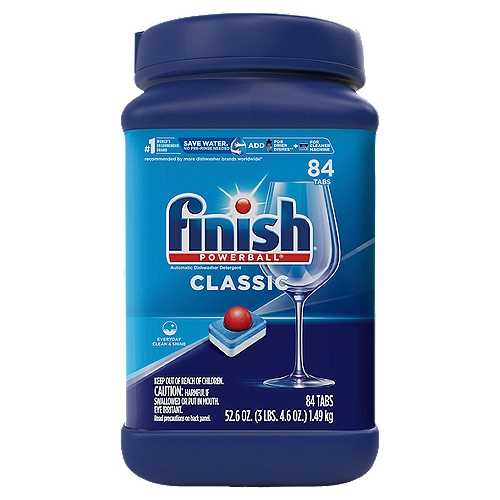 2 Pack) Finish Powerball Automatic Dishwasher Tabs