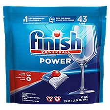 Finish Powerball Power Automatic Dishwasher Detergent, 43 count, 17.4 oz