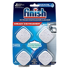 Finish In-Wash Dishwasher Cleaner, 4 count, 2.31 oz