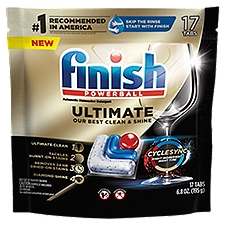 Finish Powerball Ultimate Automatic Dishwasher Detergent, 17 count, 6.8 oz