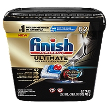 Finish Powerball Ultimate Automatic Dishwasher Detergent, 62 count, 25.1 oz