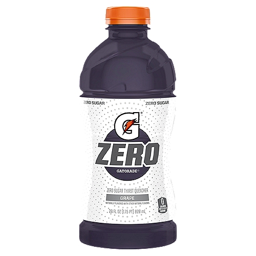 Gatorade Zero Sugar Thirst Quencher Grape 28 Fl Oz
With a legacy over 40 years in the making, Gatorade brings the most scientifically researched and game-tested ways to hydrate, recover, and fuel up, which is why our products are trusted by some of the world's best athletes.