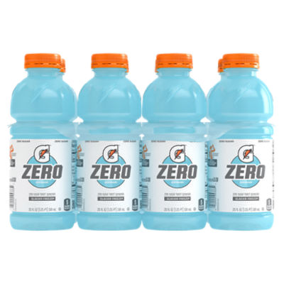 Gatorade Zero, Zero Sugar Thirst Quencher, Glacier Freeze, 20 Fl Oz, 8 Count