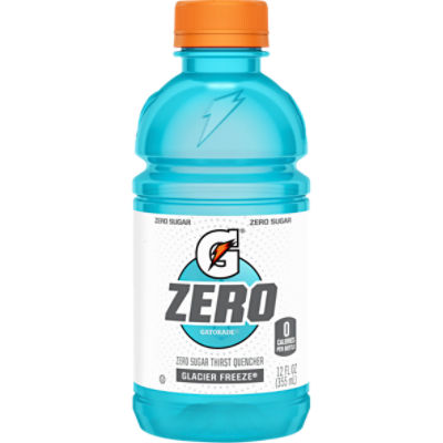 Gatorade Zero, Zero Sugar Thirst Quencher, Glacier Freeze, 12 Fl Oz, 12 Count