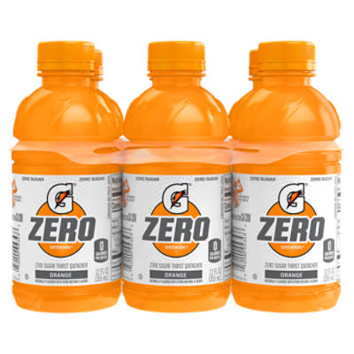Gatorade Zero Zero Sugar Thirst Quencher Orange 12 Fl Oz 6 Count