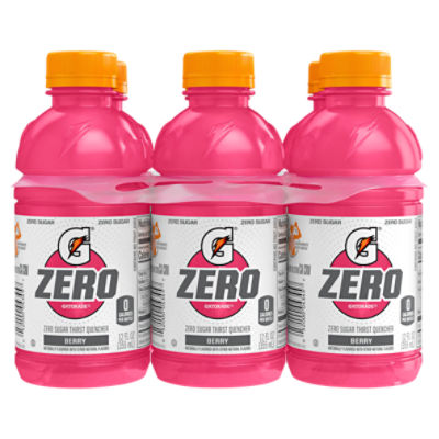 Gatorade Zero Zero Sugar Thirst Quencher Berry 12 Fl Oz 6 Count