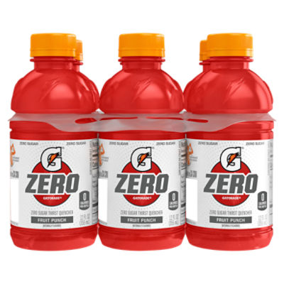 Gatorade Zero Fruit Punch Zero Sugar Thirst Quencher Sports Drink, 12