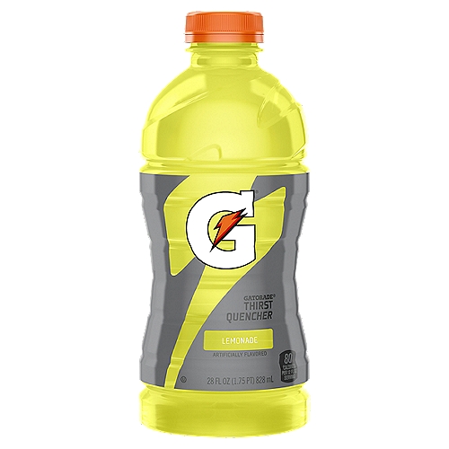 Gatorade Lemonade Thirst Quencher, 28 fl oz
With a legacy over 40 years in the making, Gatorade brings the most scientifically researched and game-tested ways to hydrate, recover, and fuel up, which is why our products are trusted by some of the world's best athletes.