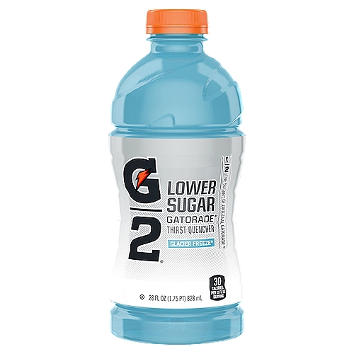 Gatorade G2 Glacier Freeze Lower Sugar Thirst Quencher, 28 fl oz
With a legacy over 40 years in the making, Gatorade brings the most scientifically researched and game-tested ways to hydrate, recover, and fuel up, which is why our products are trusted by some of the world's best athletes.
