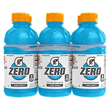 Gatorade Zero Cool Blue Zero Sugar Thirst Quencher, 6 count, 12 fl oz