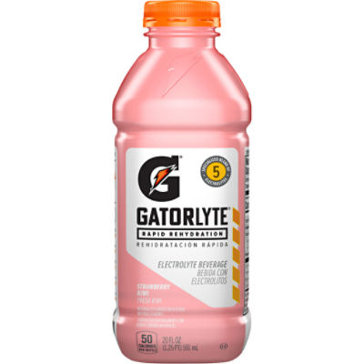 Gatorade Gatorlyte Rapid Rehydration Electrolyte Beverage Strawberry Kiwi 20 Fl Oz