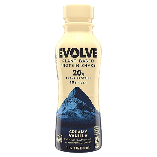 Evolve Creamy Vanilla Plant Based Protein Shake, 11.16 fl oz