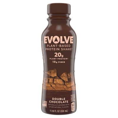 Evolve Double Chocolate PlantBased Protein Shake, 11.16 fl oz