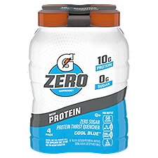 Gatorade Zero Sports Drink, Cool Blue Zero Sugar Protein Thirst Quencher, 67.6 Fluid ounce