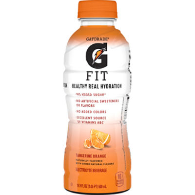 Gatorade Fit Tangerine Orange Healthy Real Hydration Electrolyte Beverages, 16.9 fl oz