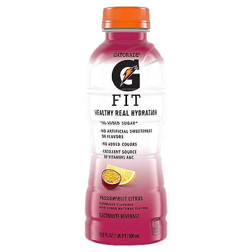 Gatorade Fit Passionfruit Citrus Electrolyte Beverage, 16.9 fl oz