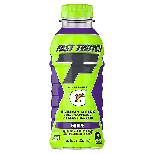 Fast Twitch Energy Drink, Grape, 12 Fl Oz