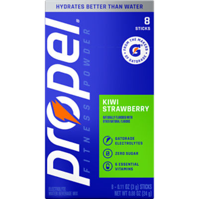 Propel Electrolyte Water Beverage Mix Kiwi Strawberry 0.11 Oz X 8