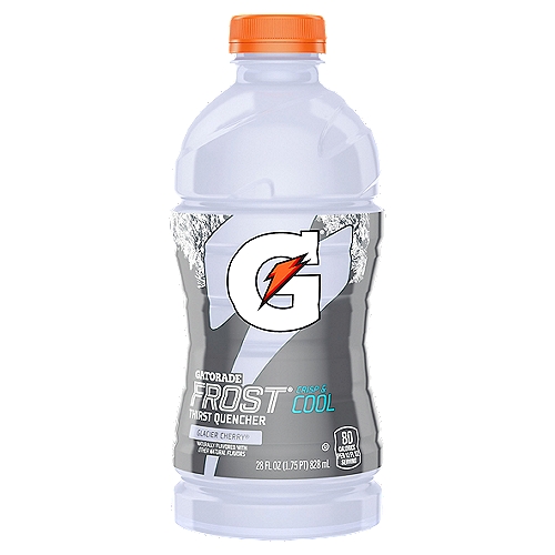 Gatorade Frost Glacier Cherry Thirst Quencher, 28 fl oz
With a legacy over 40 years in the making, it's the most scientifically researched and game-tested way to replace electrolytes lost in sweat.  Gatorade Frost has a light, crisp flavor that replenishes better than water, which is why it's trusted by some of the world's best athletes.