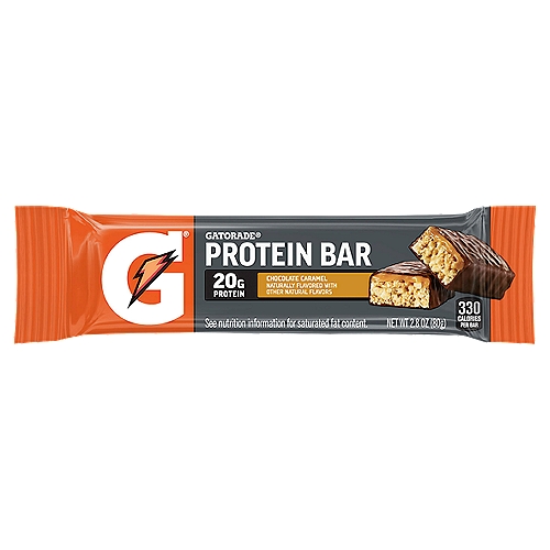 Gatorade Chocolate Caramel Protein Bar, 2.8 oz