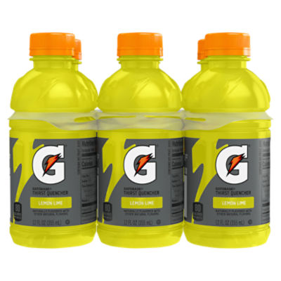 Gatorade Thirst Quencher Lemon-Lime 12 Fl Oz 6 Count