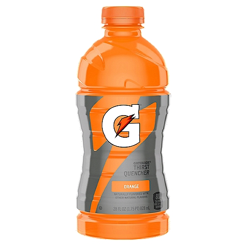 Gatorade Orange Thirst Quencher, 28 fl oz
With a legacy over 40 years in the making, it's the most scientifically researched and game-tested way to replace electrolytes lost in sweat. Gatorade Thirst Quencher replenishes better than water, which is why it's trusted by some of the world's best athletes.