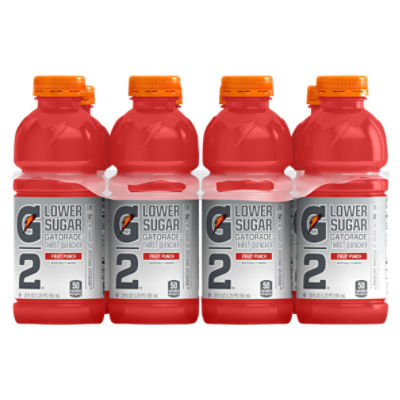 Gatorade G2 Lower Sugar Thirst Quencher Fruit Punch 20 Fl Oz 8 Count, 160 liq ounce