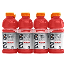 Gatorade G2 Lower Sugar Fruit Punch Thirst Quencher Sports Drink, 20 fl oz, 8 count