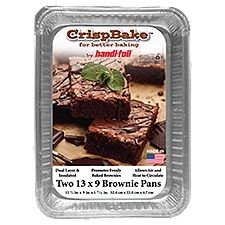 Handi-Foil CrispBake Brownie Pans, 13 x 9, 2 Each
