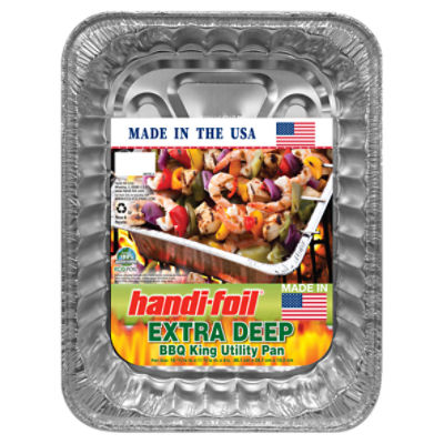 HANDI FOIL EXTRA DEEP BBQ KING UTILITY PAN