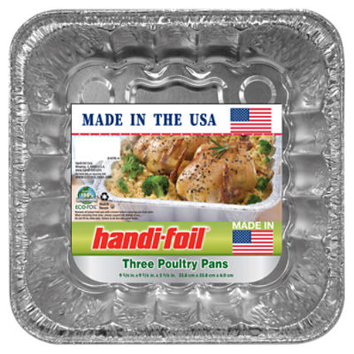 HANDI FOIL POULTRY PANS 3CT