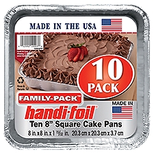 Handi Foil Square Cake Pan Family Pack 10/pk
