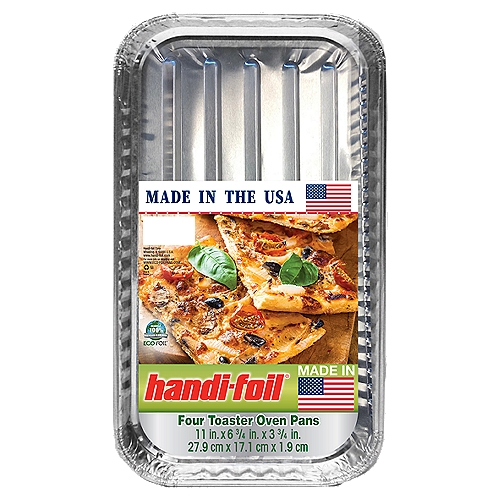 Handi Foil Toaster Oven Pan, 4 count